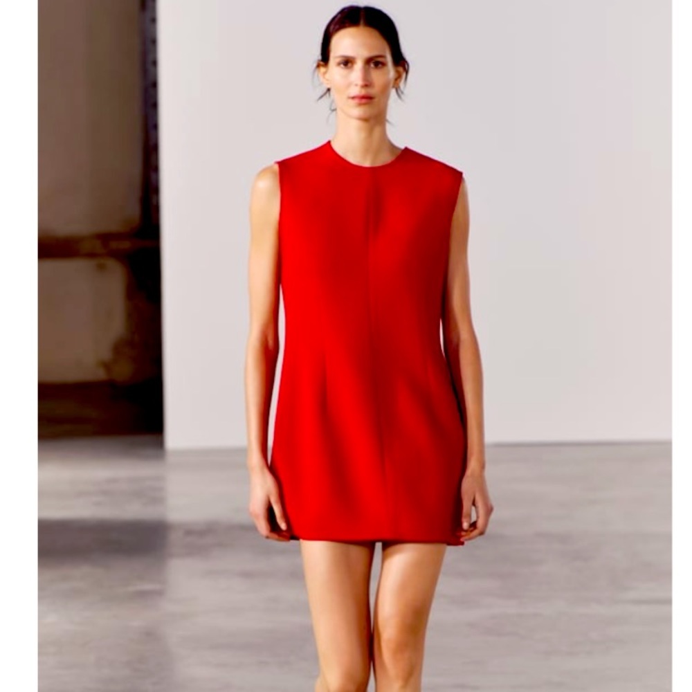 ZARA SHORT TEXTURED DRESS ZW COLLECTION